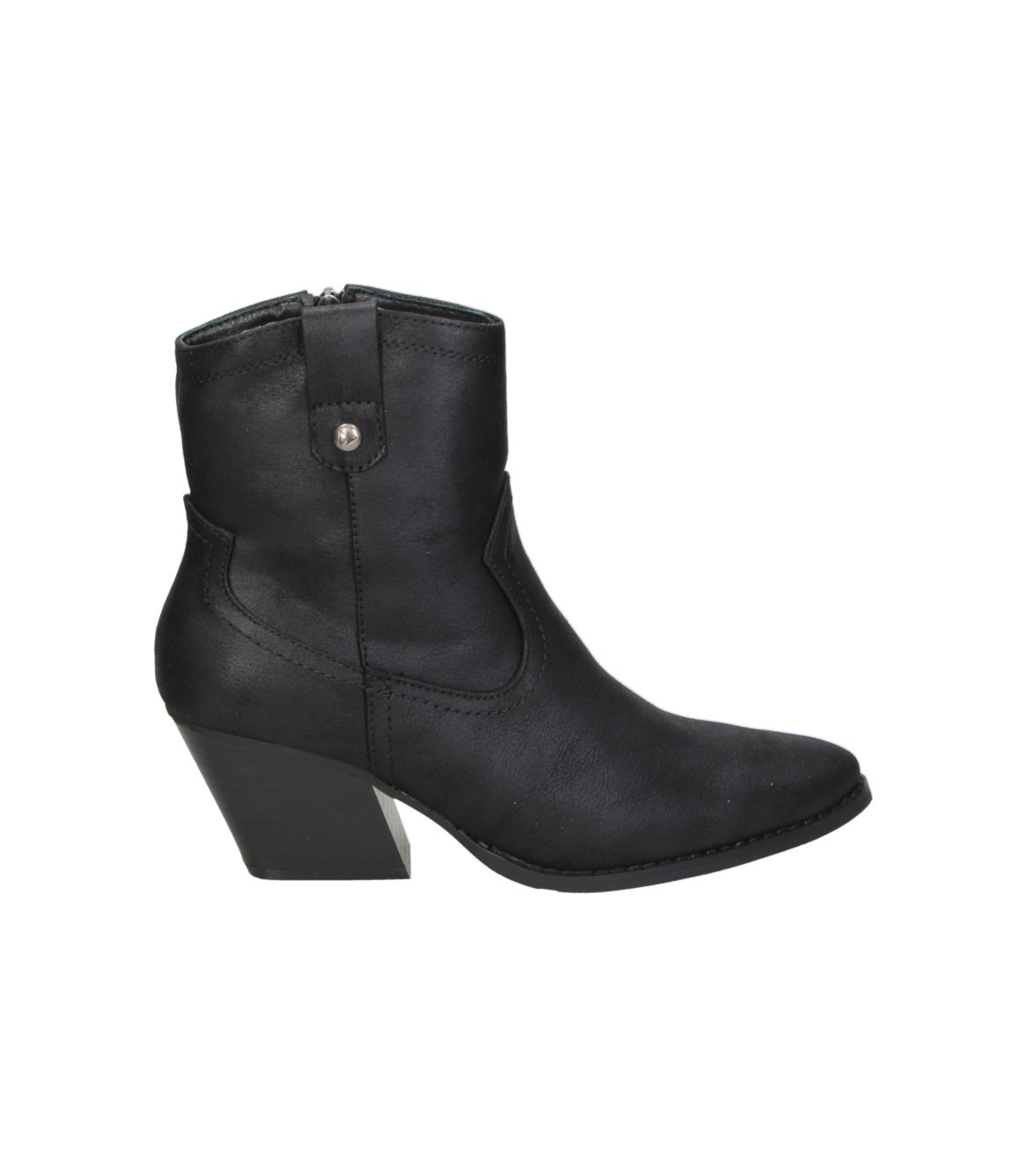 Botines cowboy Skydiva Flow negros con tacón para mujer