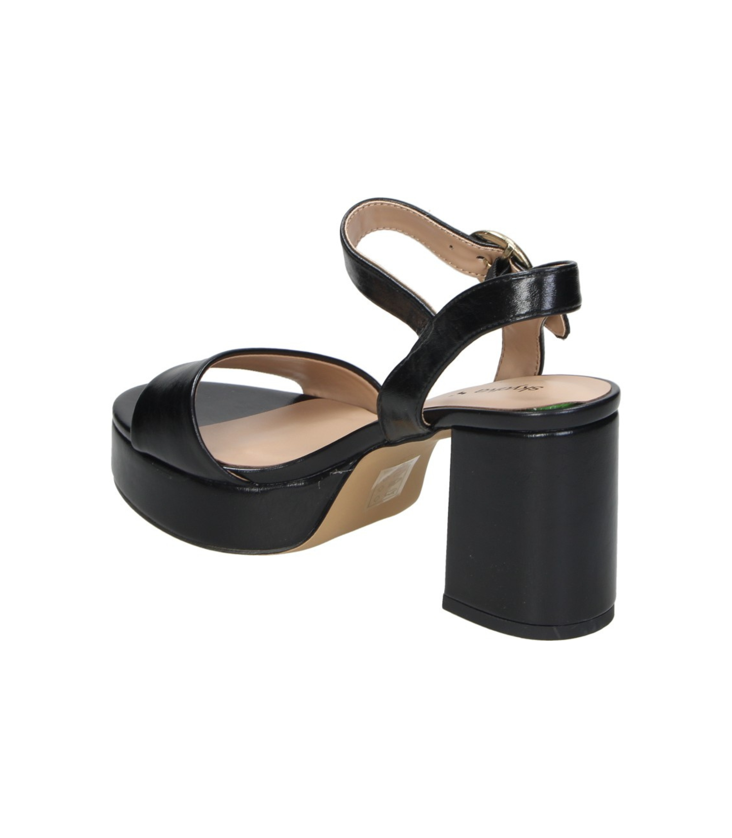 Sandalias de Tacón Skydiva CRUSH en Color Negro para Mujer