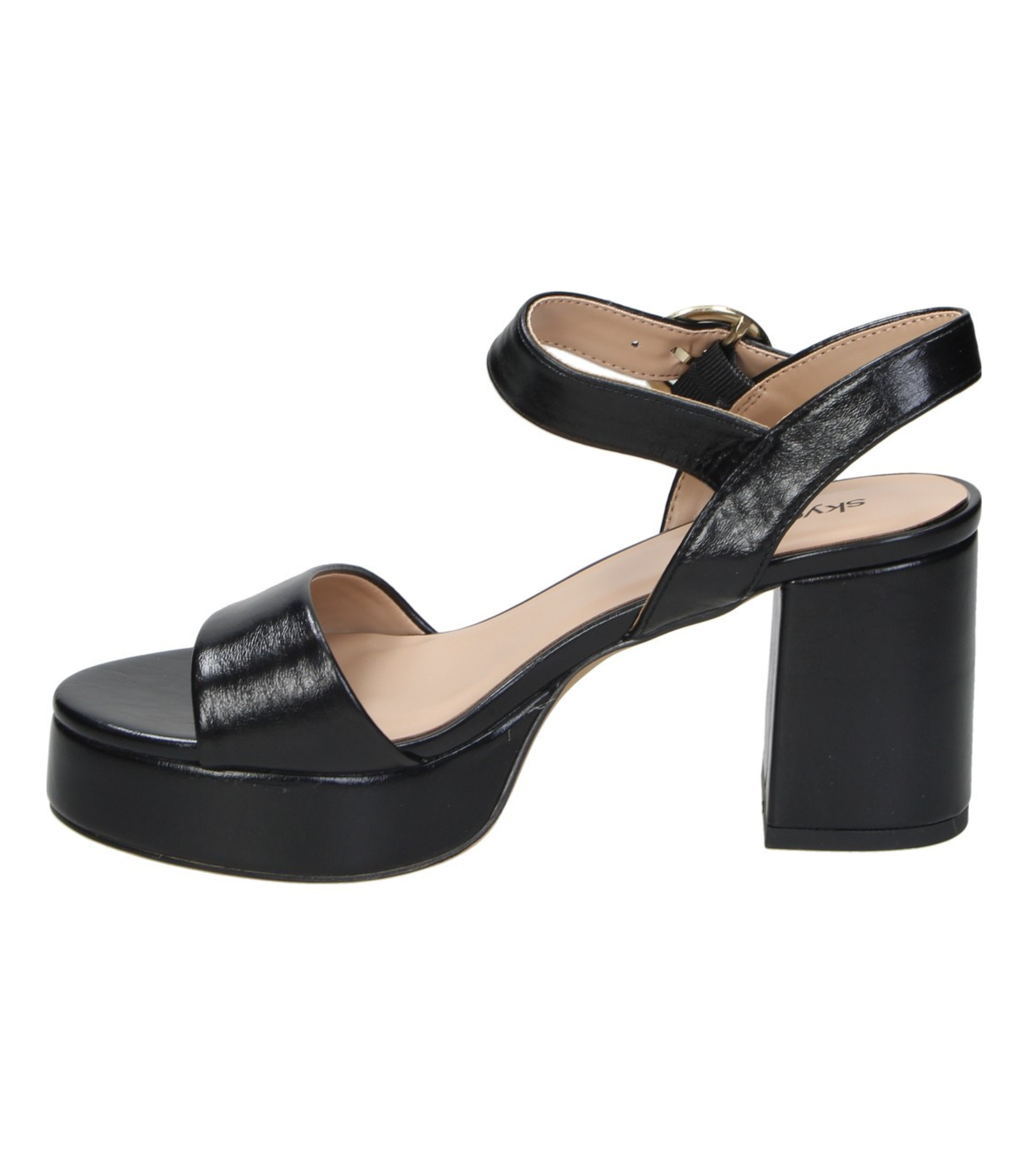 Sandalias de Tacón Skydiva CRUSH en Color Negro para Mujer