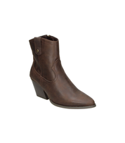 Botines cowboy Skydiva Flow marrones con tacón para mujer