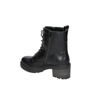 Botines con tacón estilo militar Skydiva Flex en color negro para mujer