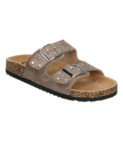 Sandalias Planas Skydiva Savage en Color Taupe para Mujer