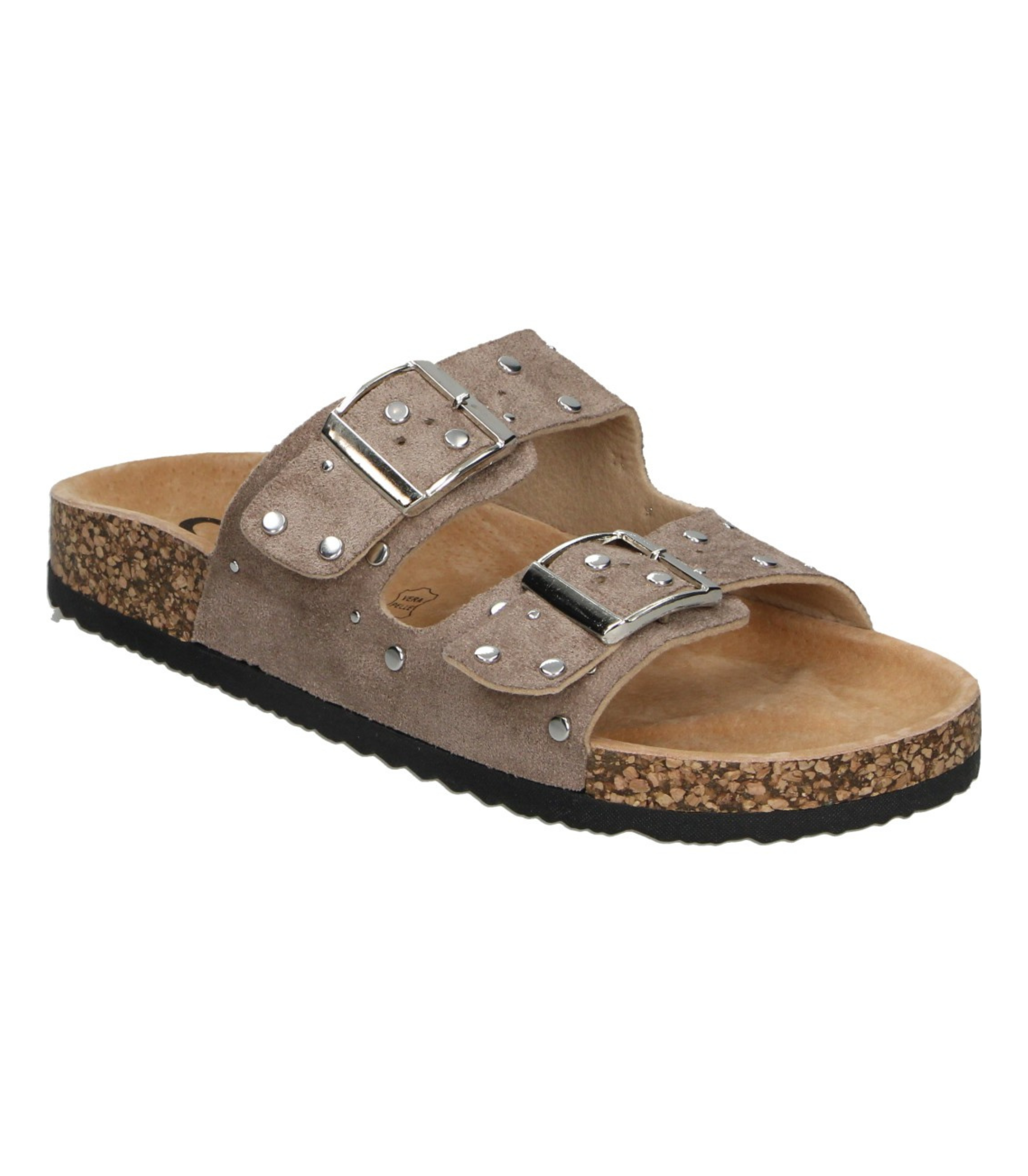 Sandalias Planas Skydiva Savage en Color Taupe para Mujer