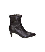 Botines de tacón Skydiva EXTRA negros con efecto serpiente