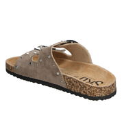 Sandalias Planas Skydiva Savage en Color Taupe para Mujer
