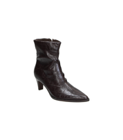 Botines de tacón Skydiva EXTRA negros con efecto serpiente