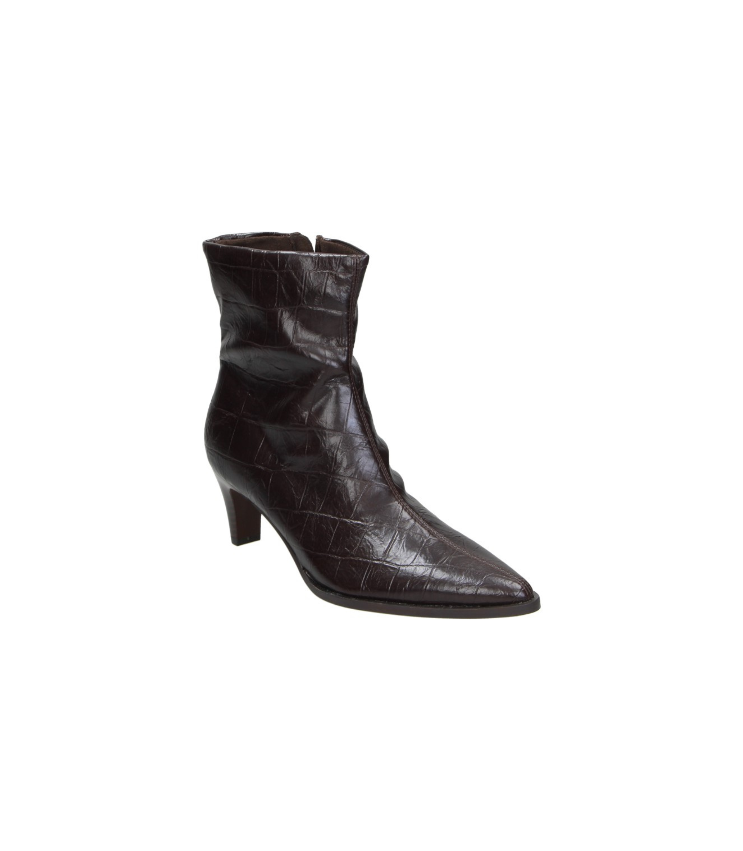 Botines de tacón Skydiva EXTRA negros con efecto serpiente