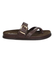 Sandalias destalonadas Skydiva MUY YO en color marrón para moda joven