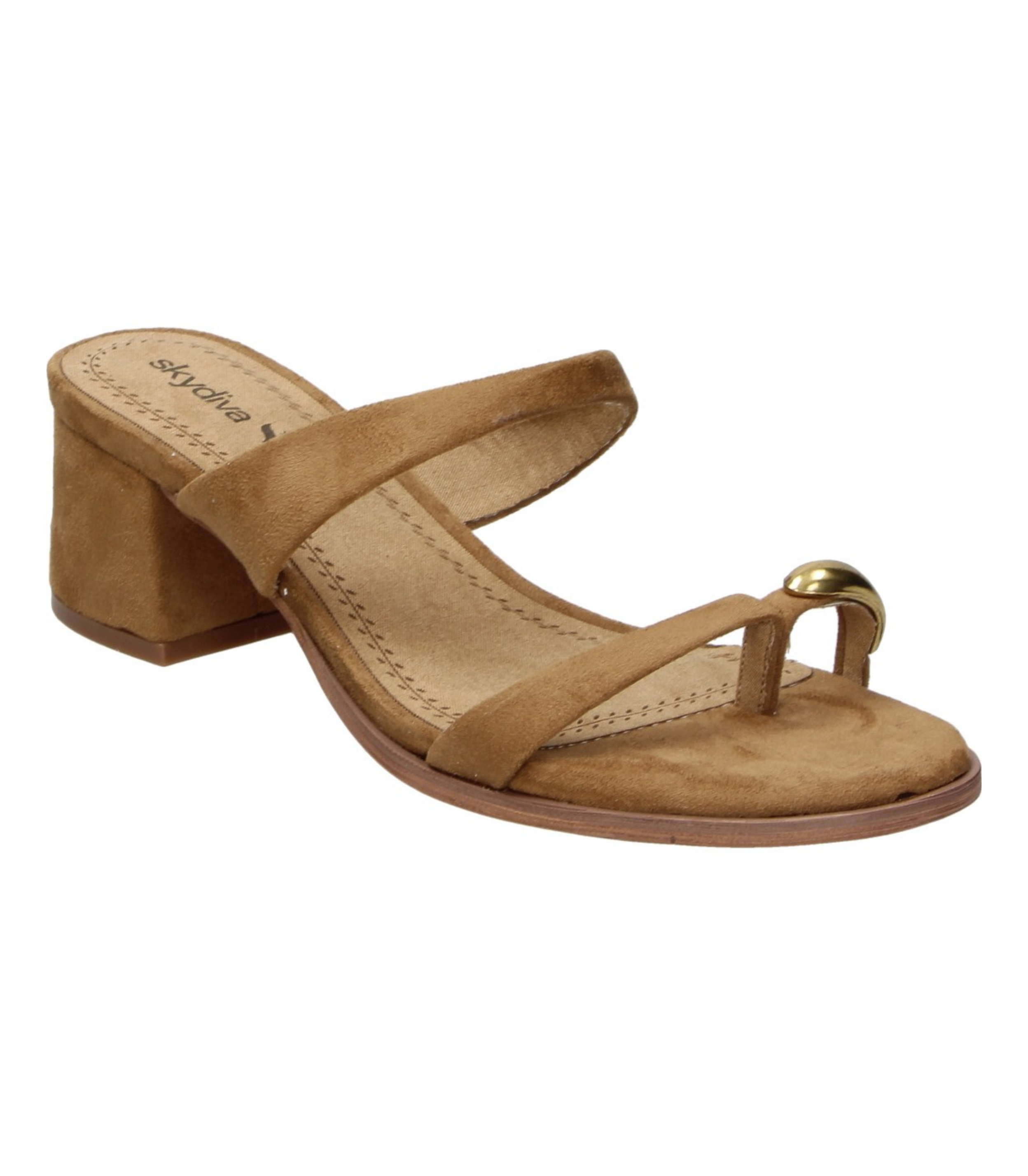 Sandalias de tacón SKYDIVA PRETTY en color marrón para mujer