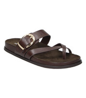 Sandalias destalonadas Skydiva MUY YO en color marrón para moda joven