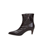 Botines de tacón Skydiva EXTRA negros con efecto serpiente