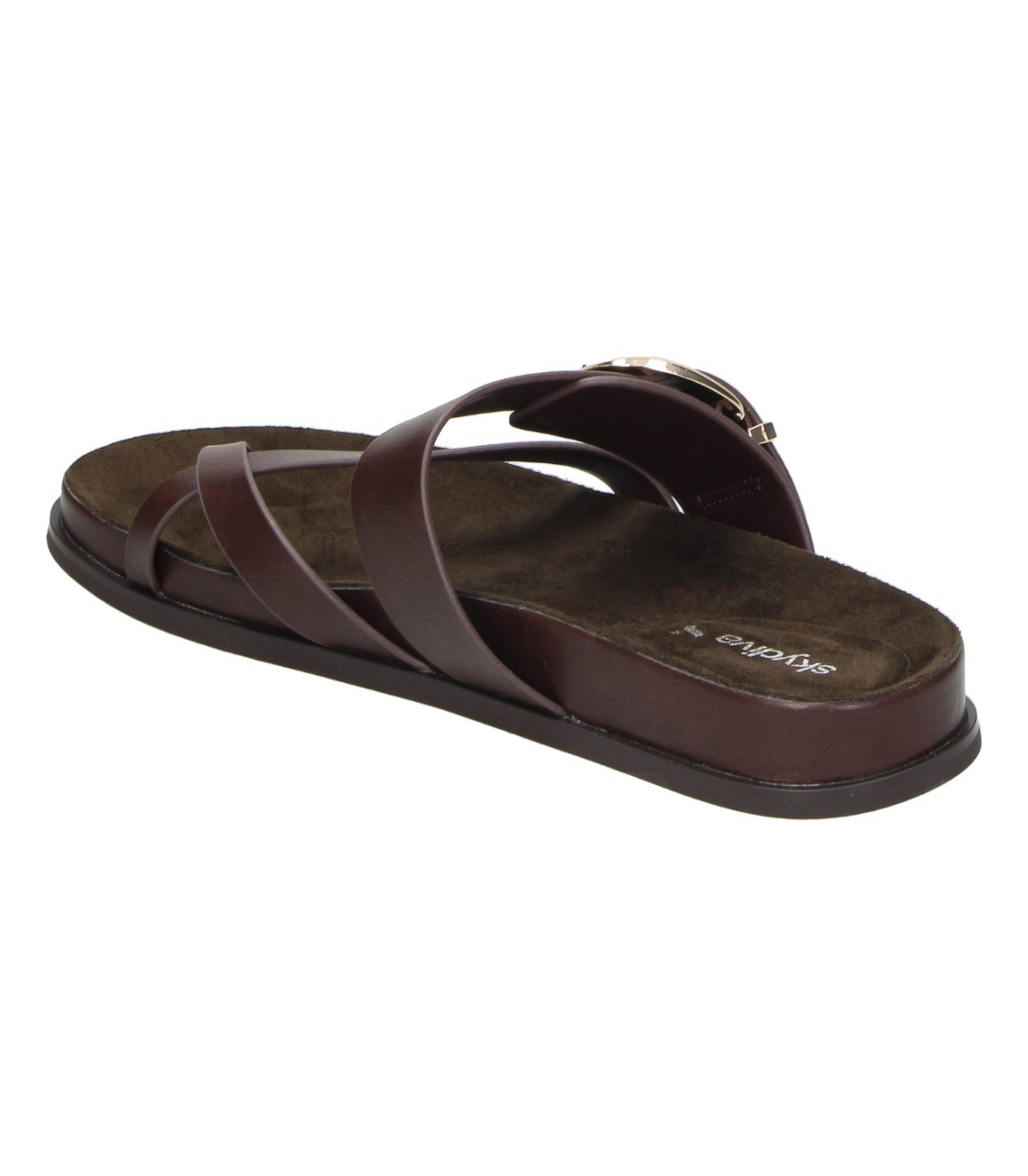 Sandalias destalonadas Skydiva MUY YO en color marrón para moda joven