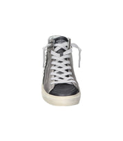 Botines deportivos para mujer SKYDIVA YASS en color gris y plata,vista frontal