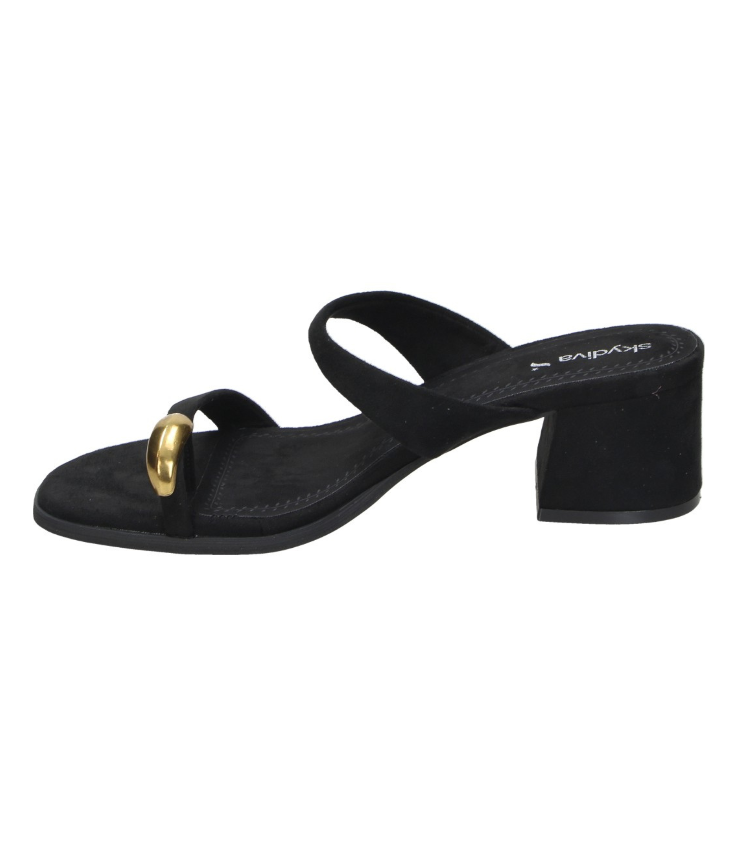 Sandalias de tacón SKYDIVA PRETTY en color negro para mujer