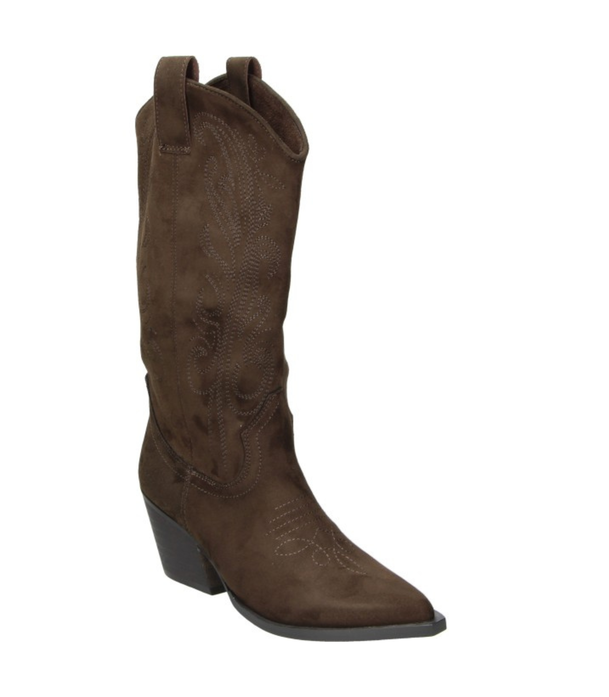 Botas cowboy con tacón Skydiva Dupla marrones