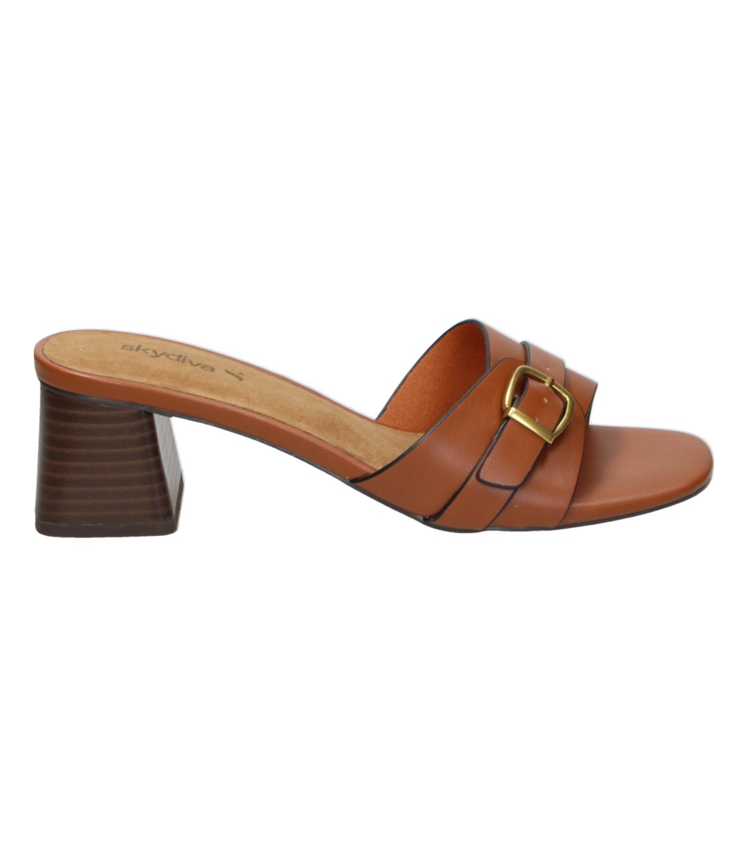 Sandalias de tacón elegantes SKYDIVA BRUNCH en color marrón para moda joven