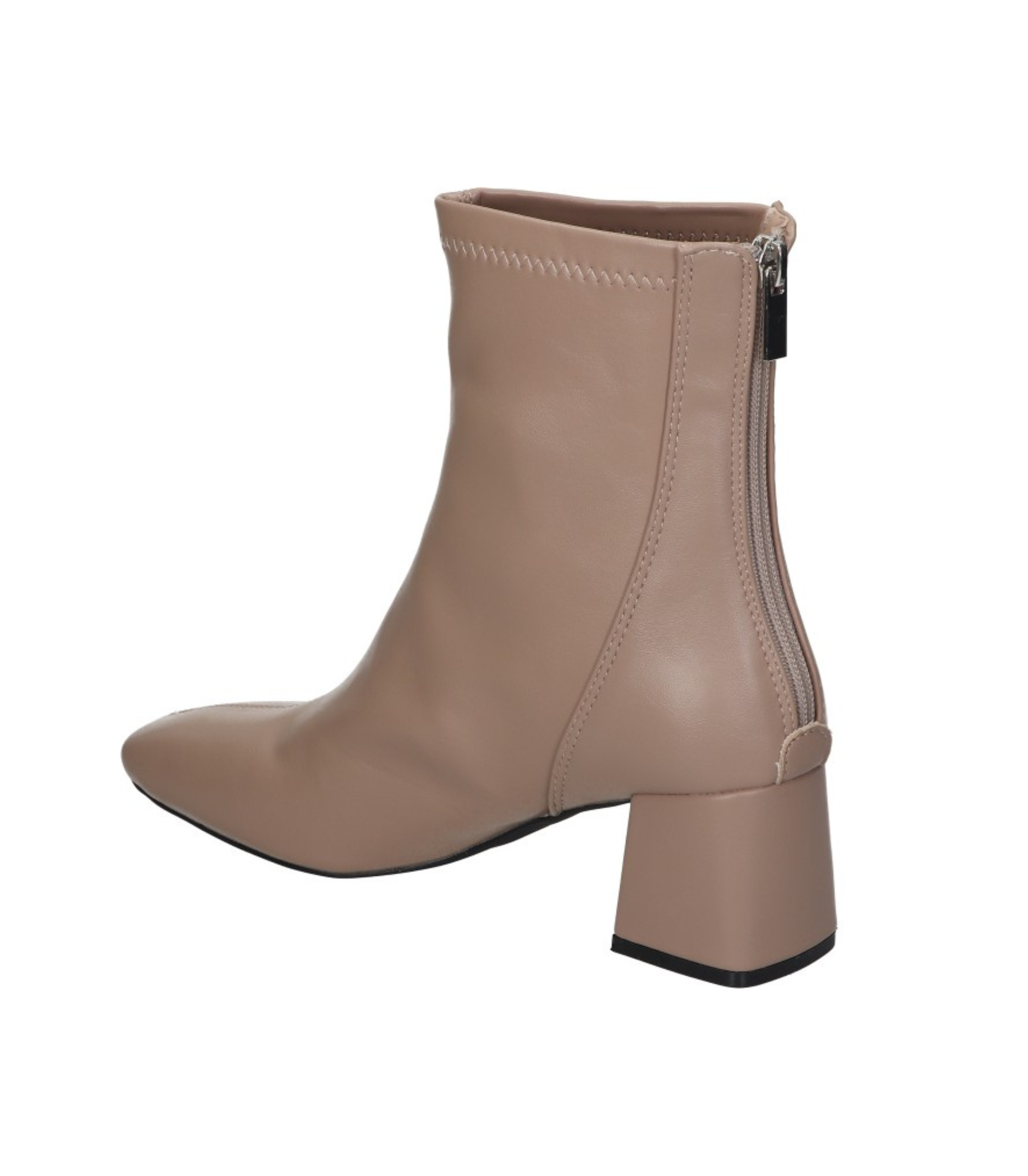 Botines para mujer SKYDIVA GOAT en color marrón, vista diagonal talón