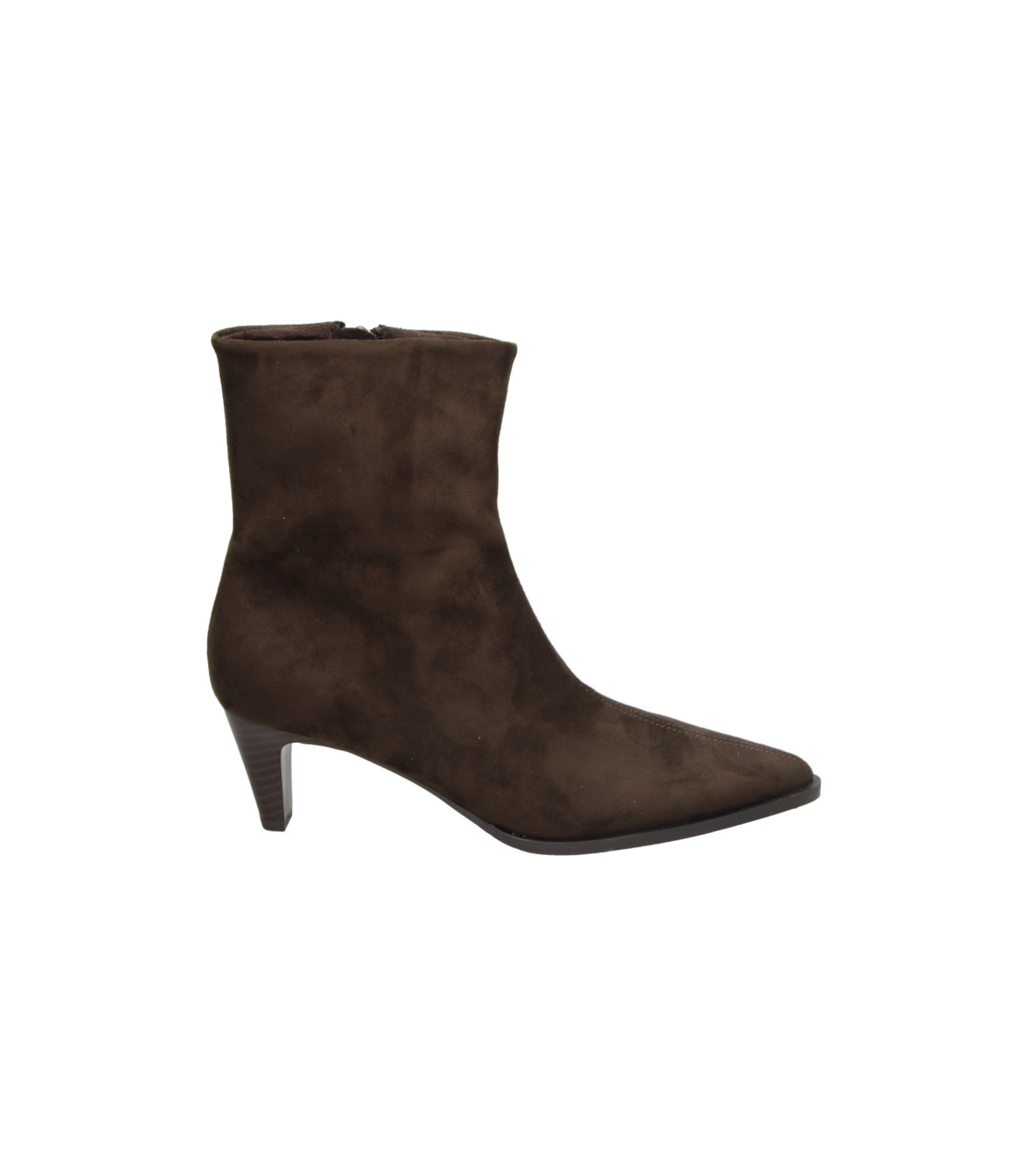 Botines de tacón Skydiva ATE en color marrón chocolate para mujer