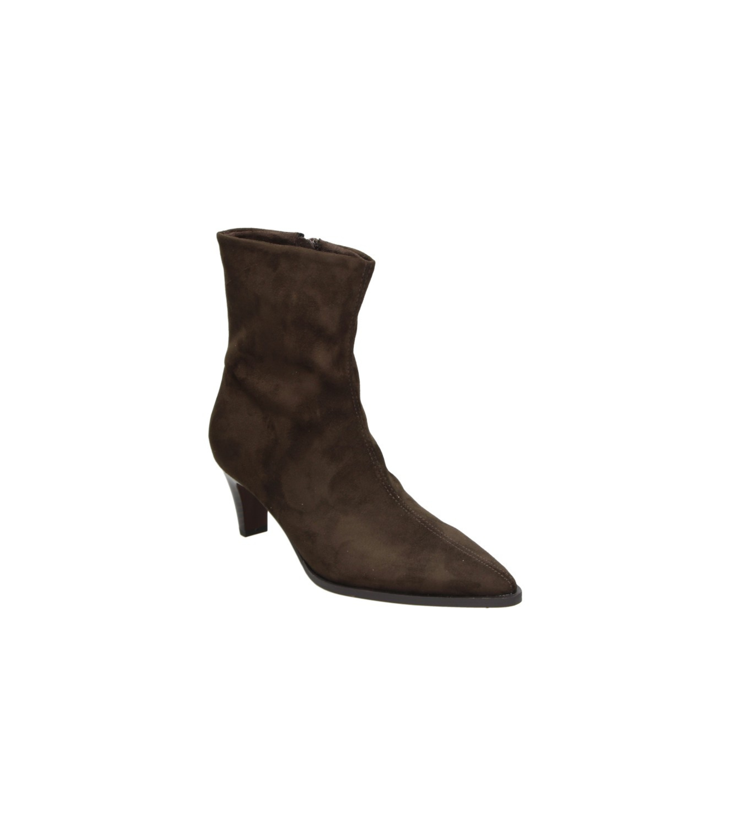 Botines de tacón Skydiva ATE en color marrón chocolate para mujer