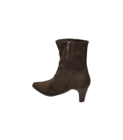 Botines de tacón Skydiva ATE en color marrón chocolate para mujer