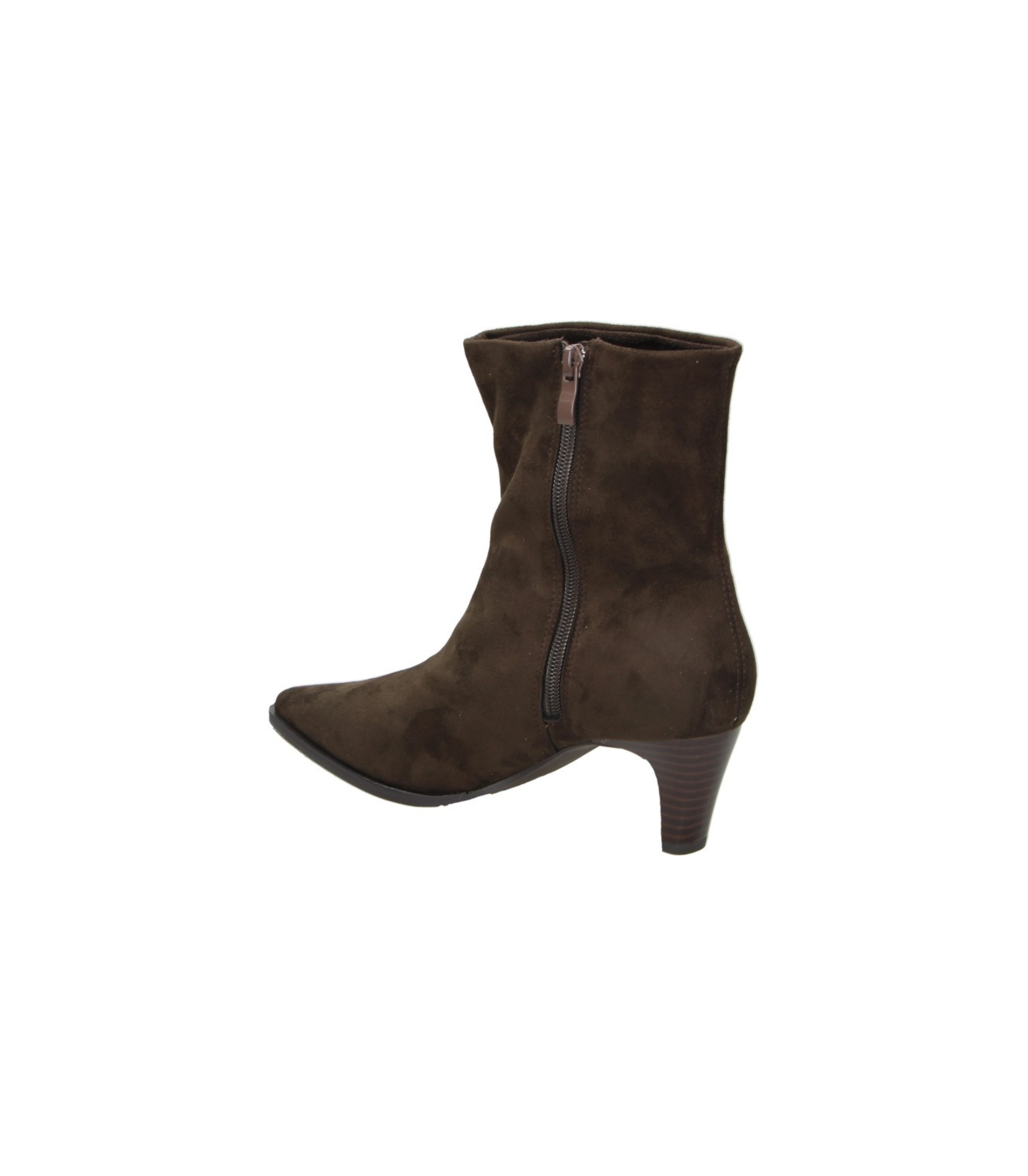 Botines de tacón Skydiva ATE en color marrón chocolate para mujer