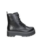 Botines militares con plataforma Skydiva On fleek negros para mujer