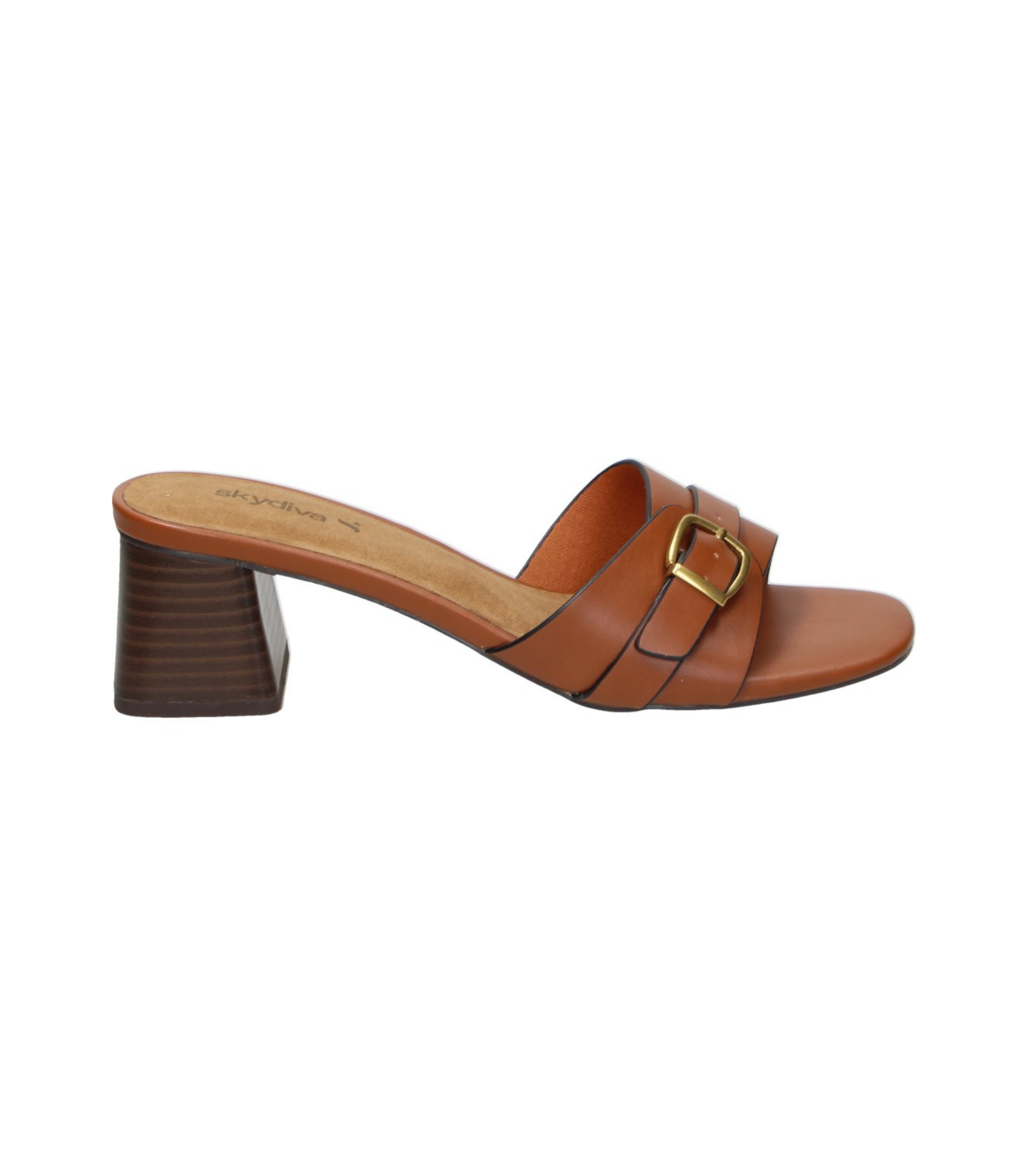 Sandalias de tacón elegantes SKYDIVA BRUNCH en color marrón para moda joven