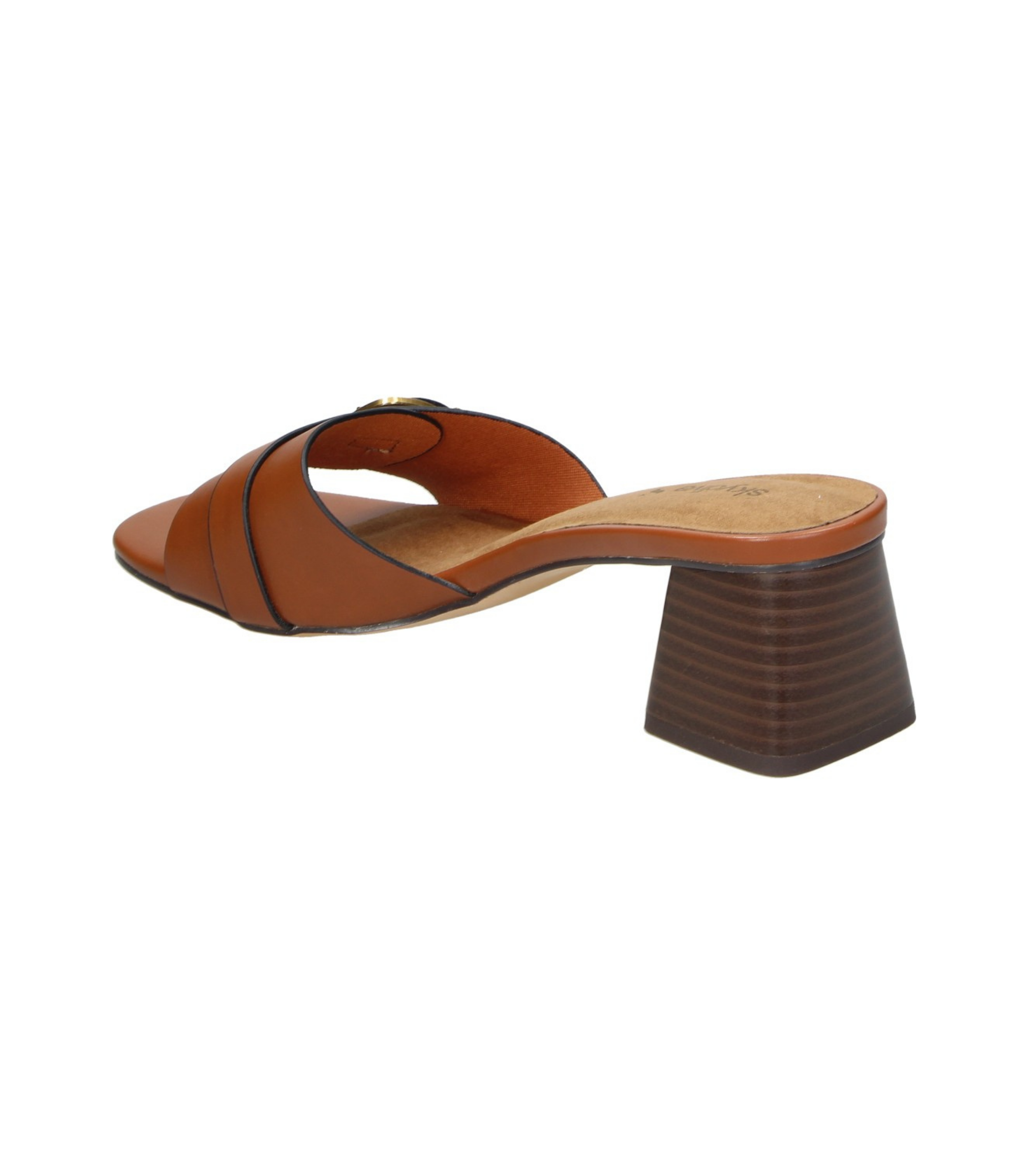 Sandalias de tacón elegantes SKYDIVA BRUNCH en color marrón para moda joven