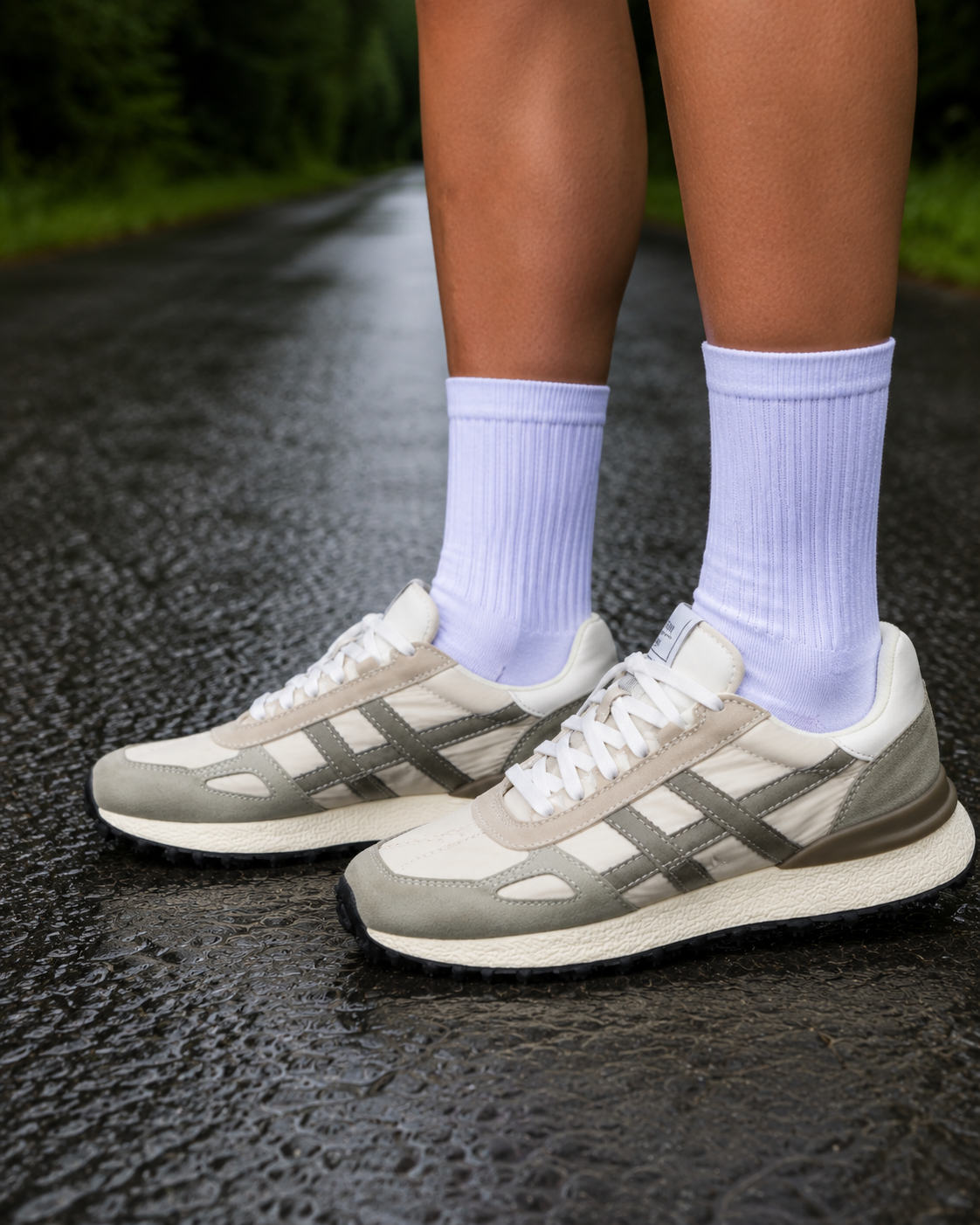 Deportivas planas para mujer SKYDIVA HYPE en color gris