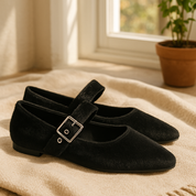 Merceditas con borreguito Skydiva Cozy en negro