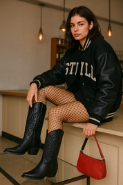 Botas cowboy con tacón Skydiva Dupla negras