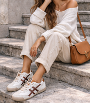 Deportiva planas para mujer SKYDIVA HYPE + en beige